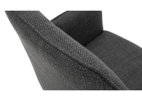 Käetugedega tool PEMBA antratsiit, 59x63xH88 cm