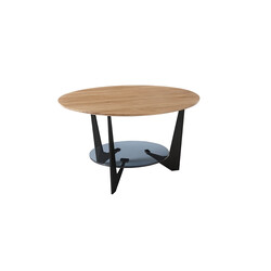 Diivanilaud CADIZ tamm / must, D70xH40 cm