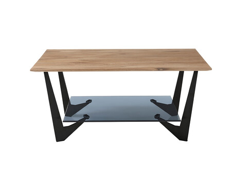 Diivanilaud LEON tamm / must, 90x60xH40 cm