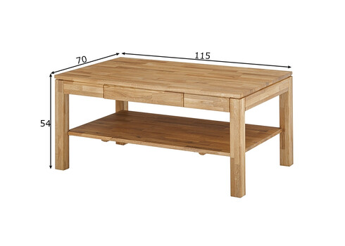 Diivanilaud SALEM tamm, 115x70xH54 cm