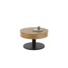 Diivanilaud TANGER metsik tamm / hall, D75xH47-65 cm