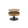 Diivanilaud TANGER metsik tamm / hall, D75xH47-65 cm