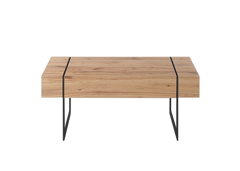 Diivanilaud PAPHOS metsik tamm / must, 110x60xH45 cm