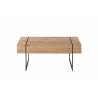 Diivanilaud PAPHOS metsik tamm / must, 110x60xH45 cm