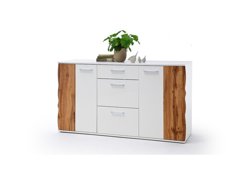 Kummut GRANADA tamm / valge, 154x44xH86 cm