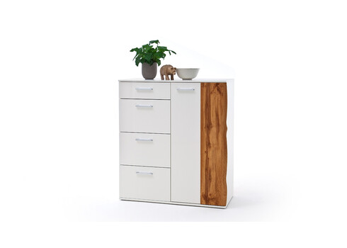 Kummut GRANADA tamm / valge, 102x44xH118 cm
