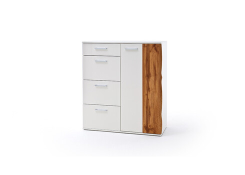 Kummut GRANADA tamm / valge, 102x44xH118 cm
