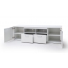 Tv-alus GRANADA tamm / valge, 203x44xH59 cm