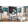 Tv-alus GRANADA tamm / valge, 203x44xH59 cm