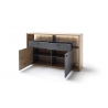 Kummut LIZZANO matthall / tamm, 156x40xH91 cm