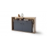 Kummut LIZZANO matthall / tamm, 156x40xH91 cm