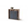 Kummut LIZZANO matthall / tamm, 115x40xH108 cm