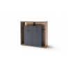 Kummut LIZZANO matthall / tamm, 115x40xH108 cm