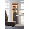 Kapp-riiul LIZZANO matthall / tamm, 66x40xH209 cm