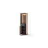 Kapp-riiul LIZZANO matthall / tamm, 66x40xH209 cm