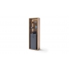 Kapp-riiul LIZZANO matthall / tamm, 66x40xH209 cm
