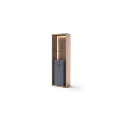 Kapp-riiul LIZZANO matthall / tamm, 66x40xH209 cm