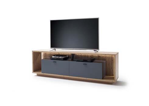 Tv-alus LIZZANO matthall / tamm, 205x40xH63 cm