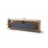 Tv-alus LIZZANO matthall / tamm, 205x40xH63 cm