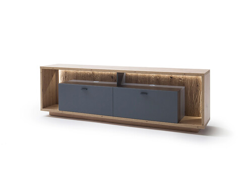 Tv-alus LIZZANO matthall / tamm, 205x40xH63 cm
