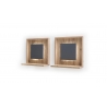 Riiul LIZZANO matthall / tamm, 45x18xH45 cm