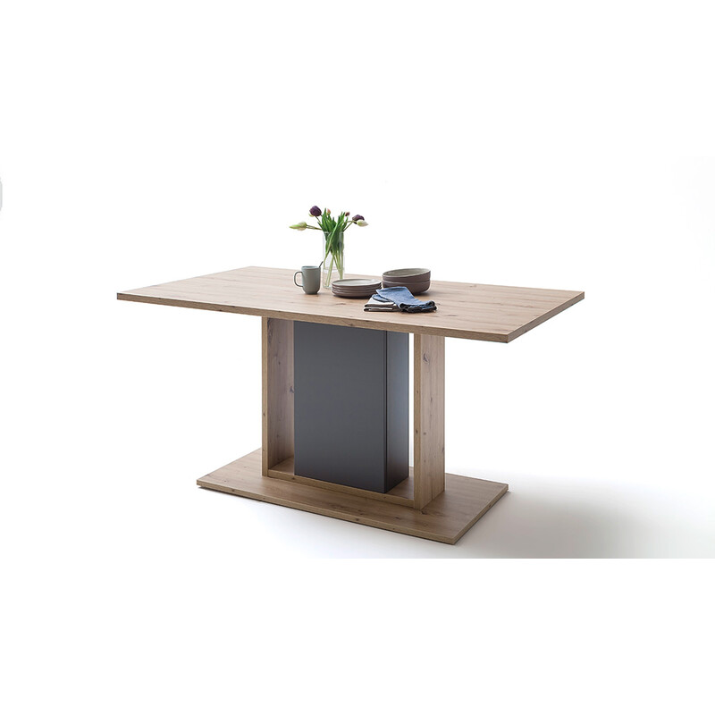 Söögilaud LIZZANO matthall / tamm, 160x90xH77 cm