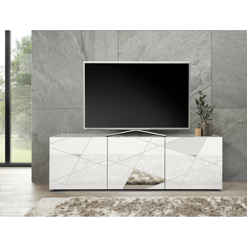 TV-alus VITTORIA valge läige, 181x42xH57 cm TV-alus VITTORIA valge läige, 181x42xH57 cm