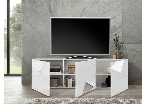 TV-alus VITTORIA valge läige, 181x42xH57 cm