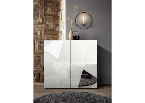 Kummut VITTORIA valge läige, 121x42xH111 cm