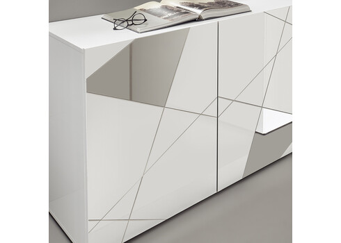 Kummut VITTORIA valge läige, 121x42xH111 cm