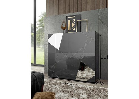 Kummut VITTORIA antratsiit läige, 121x42xH111 cm