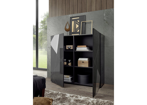 Kummut VITTORIA antratsiit läige, 121x42xH111 cm