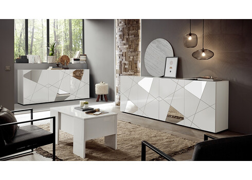 Kummut VITTORIA valge läige, 181x42xH84 cm