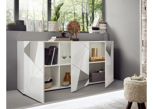 Kummut VITTORIA valge läige, 181x42xH84 cm