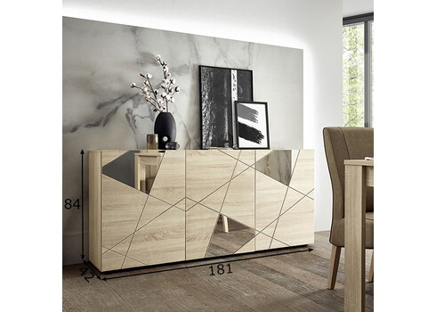 Kummut VITTORIA tamm, 181x42xH84 cm