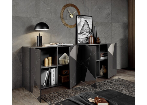 Kummut VITTORIA antratsiit läige, 241x42xH84 cm