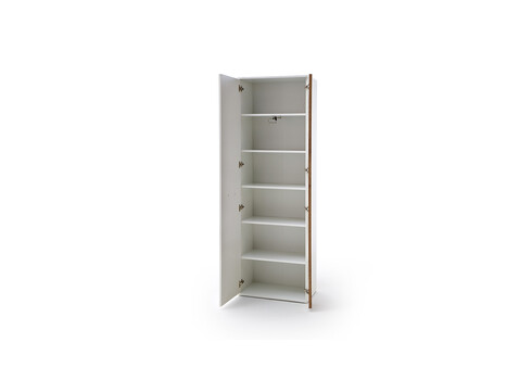 Esikukapp GRANADA tamm / valge, 64x38xH197 cm