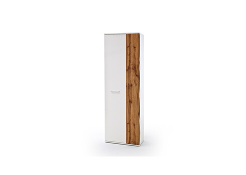 Esikukapp GRANADA tamm / valge, 64x38xH197 cm