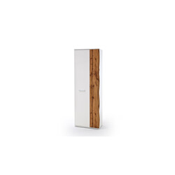 Esikukapp GRANADA tamm / valge, 64x38xH197 cm