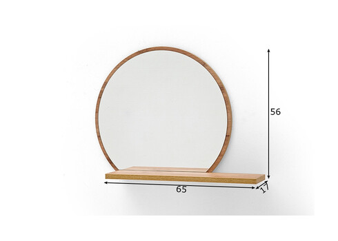 Peegel GRANADA tamm, 65x172xH56 cm
