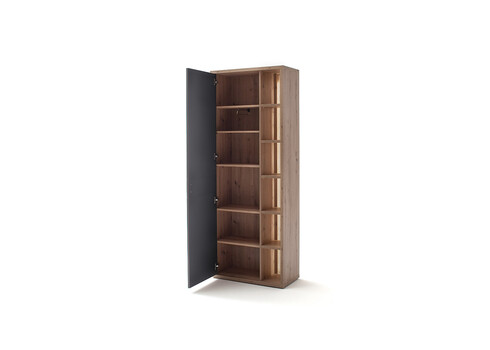 Esikukapp LIZZANO matthall / tamm, 76x37xH199 cm
