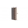Esikukapp LIZZANO matthall / tamm, 76x37xH199 cm