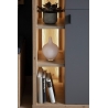 Kummut LIZZANO matthall / tamm, 76x37xH103 cm