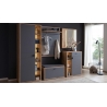 Kummut LIZZANO matthall / tamm, 76x37xH103 cm