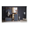 Kummut LIZZANO matthall / tamm, 76x37xH103 cm