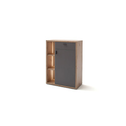 Kummut LIZZANO matthall / tamm, 76x37xH103 cm