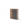 Kummut LIZZANO matthall / tamm, 76x37xH103 cm