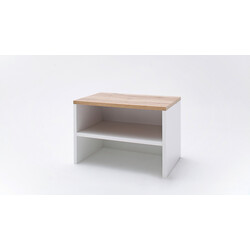 Esikupink NIA valge / tamm, 63x40xH42 cm