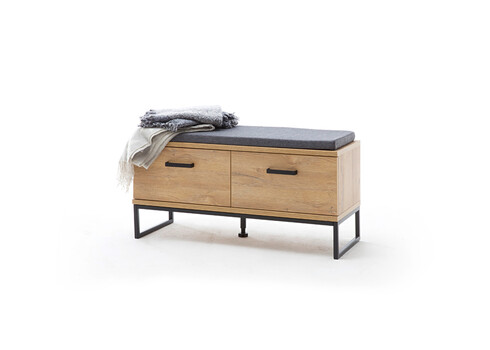 Esikupink TOLEDO tamm / must, 101x38xH46 cm