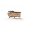 Esikupink TOLEDO tamm / must, 101x38xH46 cm